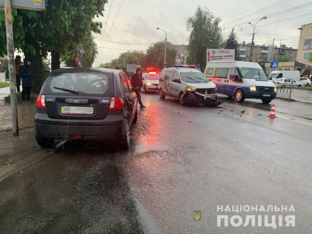 ДТП за участю поліцейського авто