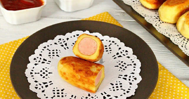 Сосиски в картопляному пюре – смачна і ситна закуска