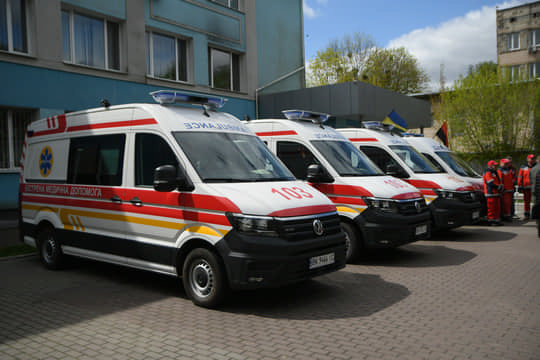 Рівненщина отримала автомобілі швидкої допомоги від фандрейзингової платформи United24 Рівненщина отримала автомобілі швидкої допомоги від фандрейзингової платформи United24